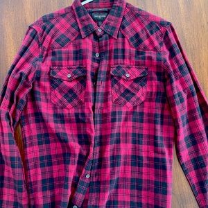 True Religion Flannel Button Down
